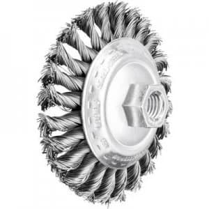 PFERD HORSE cone brush zopft 100 x 22mm wire thickness 0.5mm With thread M14 43313001