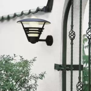 Konstsmide Gemini Outdoor Classic Lantern Wall Light Matt Black, IP23