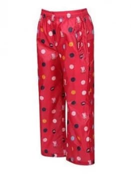 Regatta Peppa Pack-it Overtrousers - Pink, Size 6-12 Months, Women