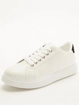 Quiz Grey Crocodile Print Trainers - 3