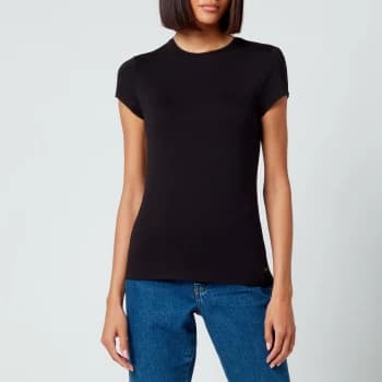 Ted Baker Womens Calmin Plain Fitted T-Shirt - Black - UK 10