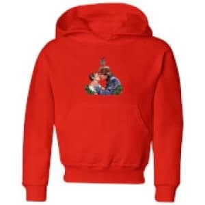Star Wars Mistletoe Kiss Kids Christmas Hoodie - Red - 11-12 Years