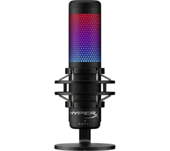 HyperX QuadCast S - USB Microphone (Black-Grey) - RGB Lighting