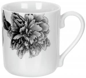 Royal Worcester 4 Piece Mug Set Peony Black.