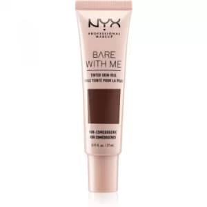 NYX Professional Makeup Bare With Me Tinted Skin Veil Lightweight Foundation Shade 12 Deep Espresso 27ml