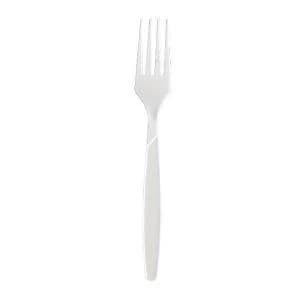Heavy Duty Plastic Forks 178mm White Pack of 100 182WHBAG
