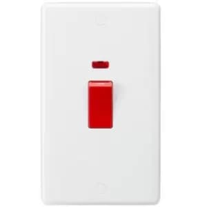 MLA Knightsbridge Curved Edge 45A DP Switch With Neon (Large) - CU8332N