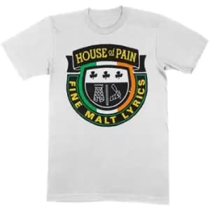 House Of Pain - Fine Malt Unisex Large T-Shirt - White