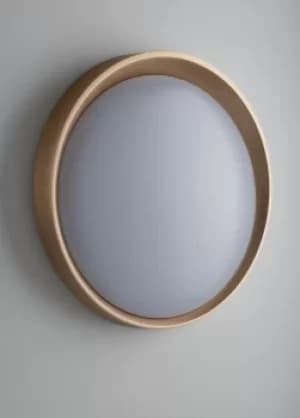 Roswell LED Flush Ceiling Light Change Kelvin Colour With Switch, Brushed Gold,