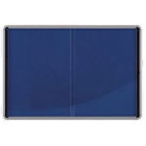 Nobo Lockable Noticeboard Internal Glazed 8 x A4 Blue 108.5 x 82.5 cm