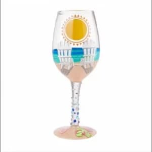 Sun of a Beach Wine Glass