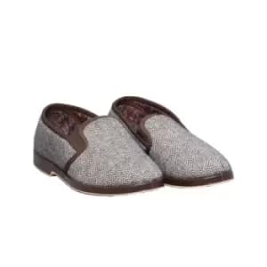 GBS Stafford Mens Twin Gusset Slipper / Mens Slippers (11 UK) (Brown)