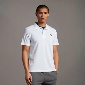 Mens Sport SS Polo - White - M