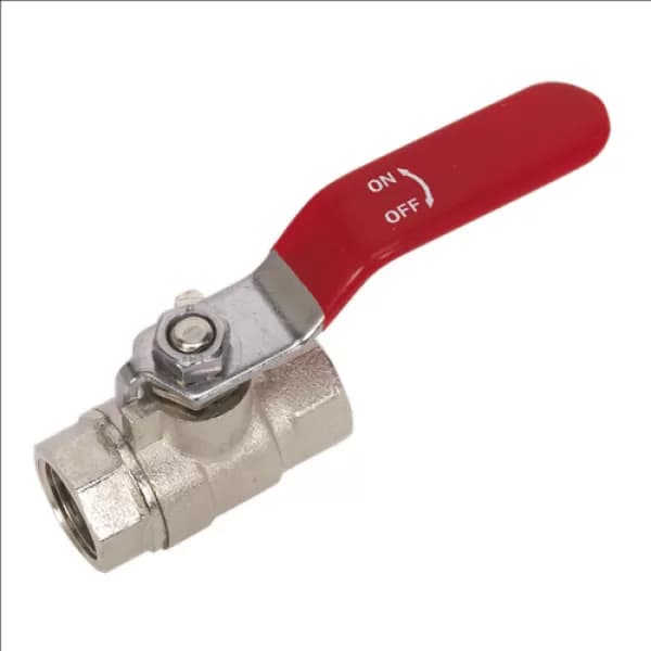 Sealey SA907 Lever Ball Valve 3/8BSP (F) x 3/8BSP (F)