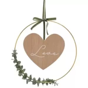 Downtown Love Story Love Hoop Wreath, Velvet