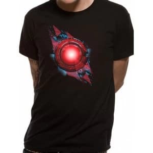 Justice League Movie - Cyborg Symbol Mens Small T-Shirt - Black