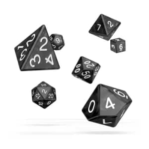 Oakie Doakie Dice RPG Set (Marble Black)