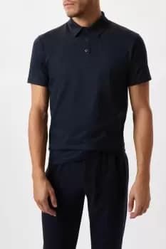Navy Premium Mercerised Cotton Polo Shirt