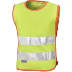 Result Junior Kids Hi-Vis Tabard Jacket / Safetywear (Pack of 2) (L-XL) (Hi-Vis Yellow) - Hi-Vis Yellow
