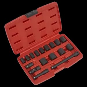 Impact Socket Set 17PC 3/8" Sq. Drive Metric
