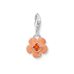 THOMAS SABO Silver CZ Orange Flower Charm