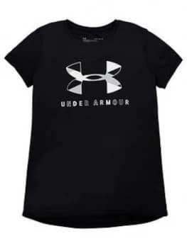 Urban Armor Gear Girls Tech Graphic Big Logo T-Shirt - Black/White