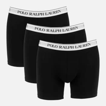 Polo Ralph Lauren Mens 3 Pack Boxer Briefs - Black - M