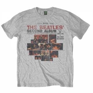 The Beatles Second Album Mens Grey T-Shirt Medium