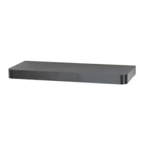 Trent Narrow Floating Shelf Kit in Matt Black, 500mm x 145mm