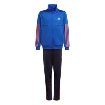 adidas 3-Stripes Team Tracksuit Kids - Hi-Res Blue / Semi Turbo