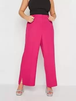 Yours Split Flare Trouser Magenta, Pink, Size 16, Women