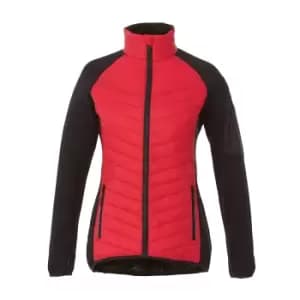 Elevate Womens/Ladies Banff Hybrid Insulated Jacket (L) (Red)