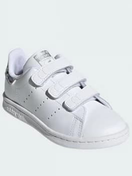 Adidas Originals Stan Smith Childrens Trainers - White Sparkle