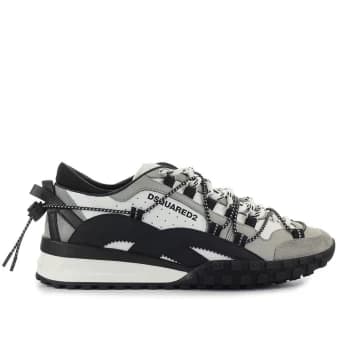 DSQUARED2 low Men Grey Pelle / Camoscio