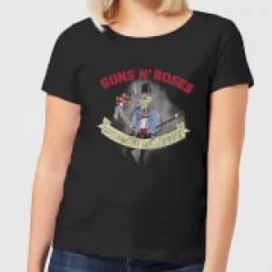 Guns N Roses Jungle Skeleton Womens T-Shirt - Black