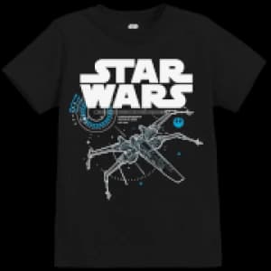 Star Wars The Last Jedi X-Wing Kid's Black T-Shirt - 11 - 12 Years - Black