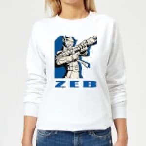 Star Wars Rebels Zeb Womens Sweatshirt - White - 3XL
