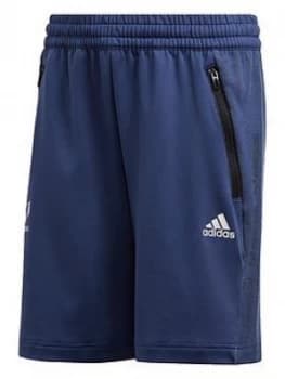 Boys, adidas Messi Short, Blue, Size 11-12 Years