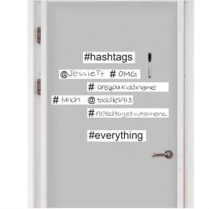 Fine Decor Fine Decor Hashtag Wall Quote