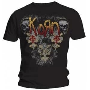 Korn Skulldelis Mens Black T Shirt: Large