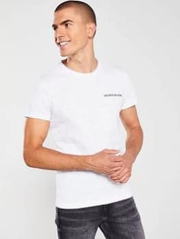 Calvin Klein Jeans Slub Slim T-Shirt - White