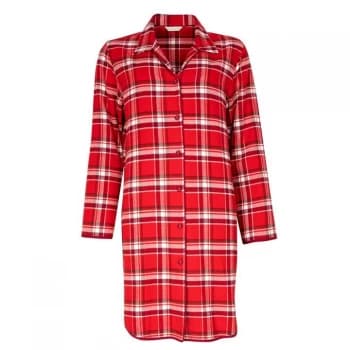 Cyberjammies Check Nightshirt - Burgundy Check