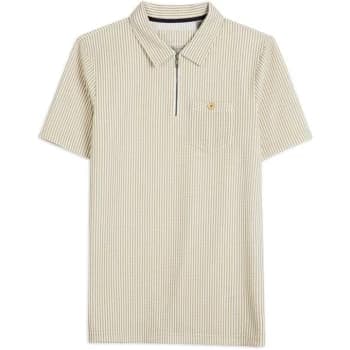 Ted Baker Zip Polo Shirt - GREY