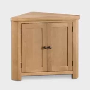 Cotswold Corner Cabinet Oak 2 Door