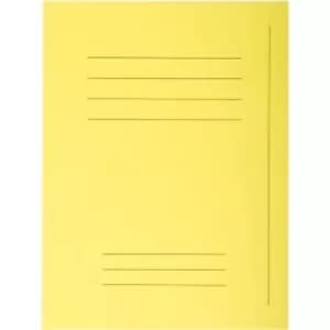 Forever Square Cut Folders Printed, Yellow, 5 Packs of 50