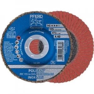PFERD 67754115 POLIFAN-serrated washer PFC115A-COOL 40 SG INOX + ALUMINUM Diameter 115mm 10 pc(s)
