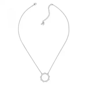 Ladies Adore Silver Plated Circle Link Necklace