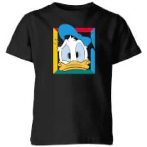 Disney Donald Face Kids T-Shirt - Black - 11-12 Years