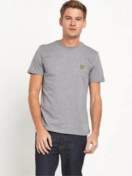Lyle & Scott Mens T-Shirt, Mid Grey Marl, Size L, Men