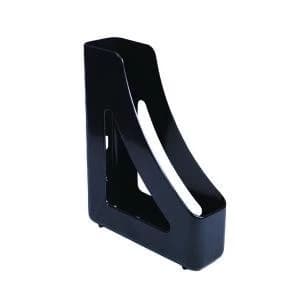 Q-Connect Executive Magazine Rack Black Dimensions W78 x D240 x